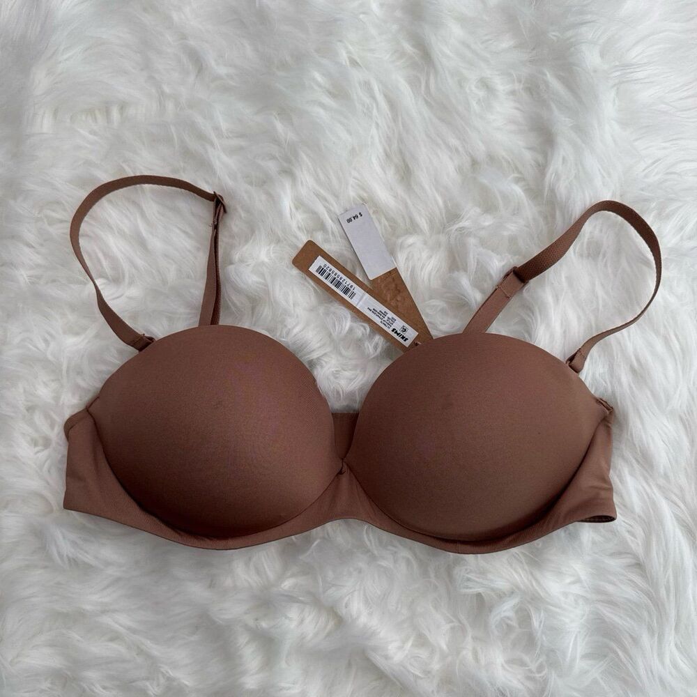 Skims Ultimate Push Up Strapless Bra Sienna Size 34B
